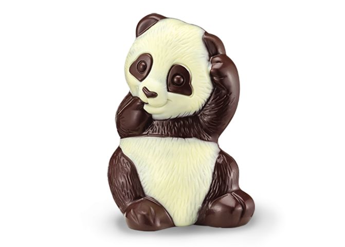 [VOPA2130] Chocolat de Pâques Voisin : Moulages  fantaisie non garnis (200388  |  Panda NOIR (12cm)  |  120g)